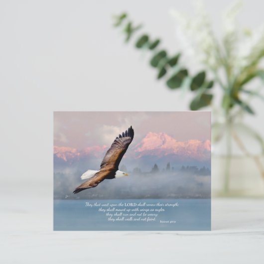 Mount Up With Wings Like Eagles Fine Art Blank Briefkaart (Staand voorkant)