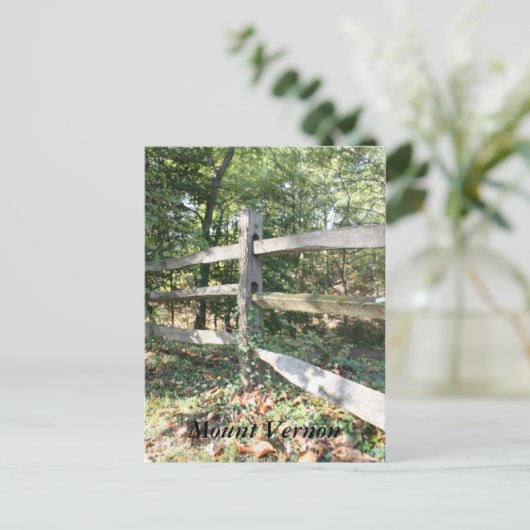 Mount Vernon Briefkaart (Staand voorkant)