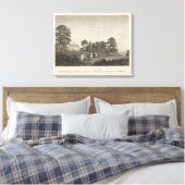 Mount Vernon, de woning van generaal Washington Canvas Afdruk (Insitu (Slaapkamer))