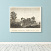 Mount Vernon, de woning van generaal Washington Canvas Afdruk (Insitu (Houten vloer))