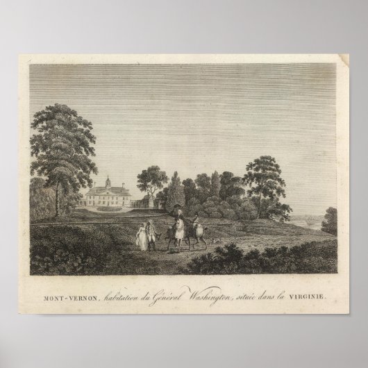 Mount Vernon, de woning van generaal Washington Poster (Voorkant)