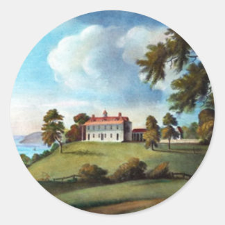 Mount Vernon, door Francis Jukes, 1800 Ronde Sticker