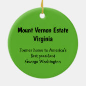Mount Vernon Estate Ornament (Achterkant)