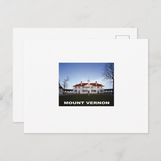 mount vernon gw briefkaart (Voorkant / Achterkant)