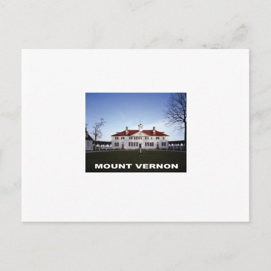 mount vernon gw briefkaart (Voorkant)