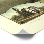 Mount Vernon Ohio 1870 Antiek Panoramic Map Poster (Hoek)