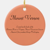 Mount Vernon Ornament (Achterkant)