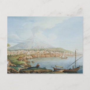 Mount Vesuvius, bord 36 uit 'Campi Phlegraei: Ob Briefkaart