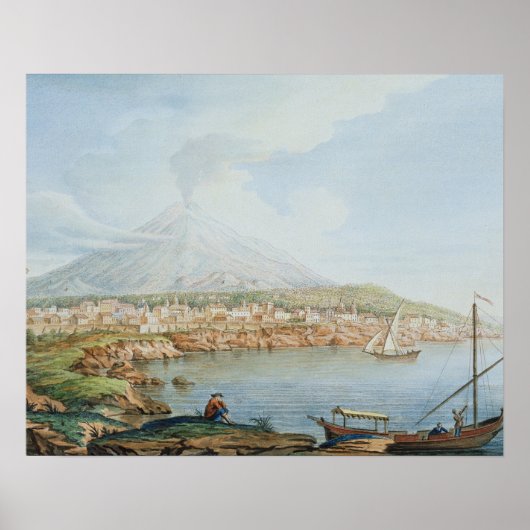 Mount Vesuvius, bord 36 uit 'Campi Phlegraei: Ob Poster (Voorkant)