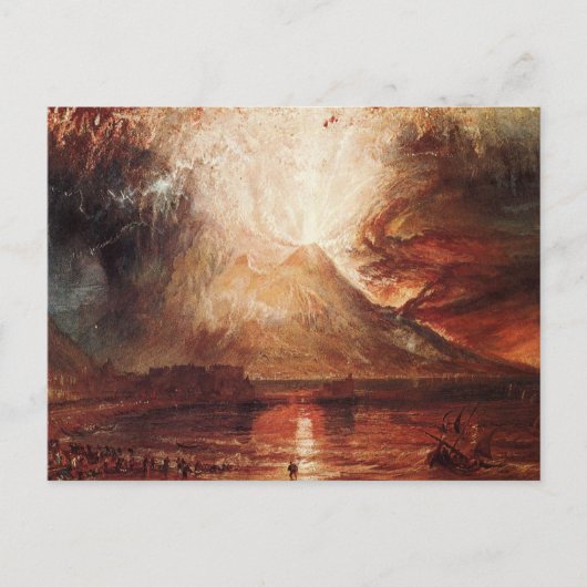 Mount Vesuvius in Eruption door J.M.W. Turner Briefkaart (Voorkant)