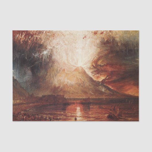 Mount Vesuvius in Eruption door J.M.W. Turner Tissuepapier (Voorkant)