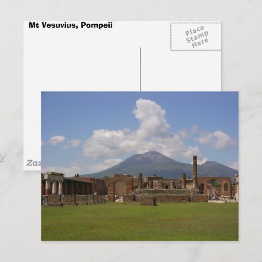 Mount Vesuvius, Pompeii Briefkaart (Voorkant / Achterkant)