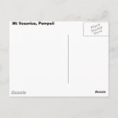 Mount Vesuvius, Pompeii Briefkaart (Achterkant)