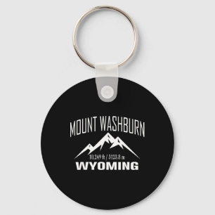 Mount Washburn Wyoming Klimmen Top Club Buiten Sleutelhanger