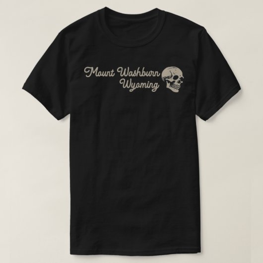 Mount Washburn Wyoming Mountains Buiten Voorkant A T-shirt (Design voorkant)