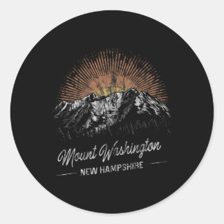 Mount Washington Bergen New Hampshire Wandelen Vi Ronde Sticker