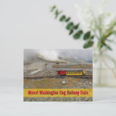 Mount Washington Cog Railway Trein Fotografisch Briefkaart (Staand voorkant)
