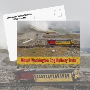 Mount Washington Cog Railway Trein Fotografisch Briefkaart