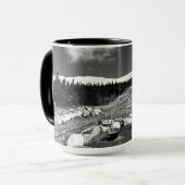 Mount Washington Cog Railway vanaf station Waumbek Mok (Voorkant links)