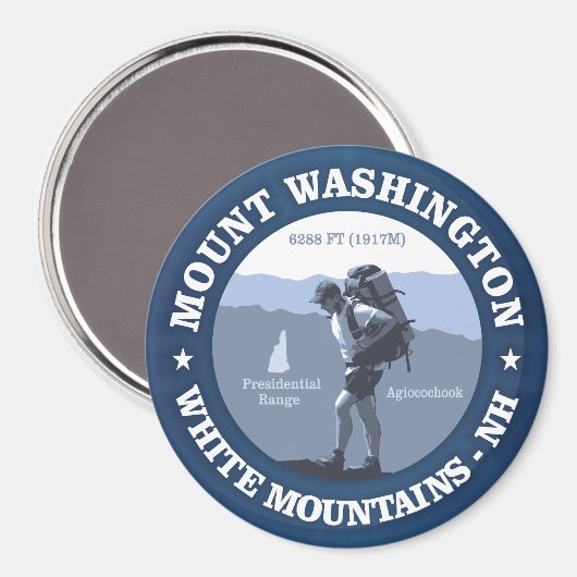 Mount Washington Magneet (Voorkant / Achterkant)