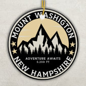 Mount Washington Mountain Landscape Souvenir Keramisch Ornament