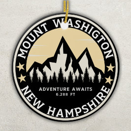 Mount Washington Mountain Landscape Souvenir Keramisch Ornament