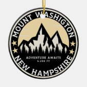 Mount Washington Mountain Landscape Souvenir Keramisch Ornament (Voorkant)