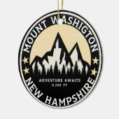 Mount Washington Mountain Landscape Souvenir Keramisch Ornament (Links)