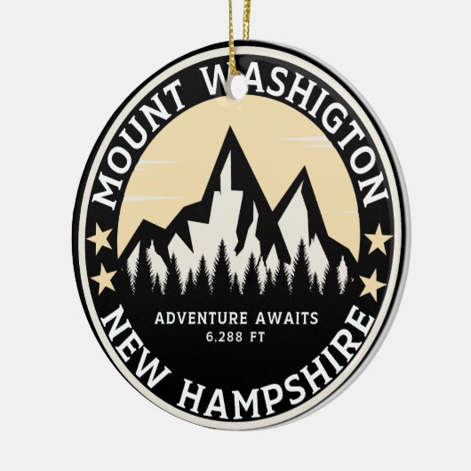 Mount Washington Mountain Landscape Souvenir Keramisch Ornament (Links)