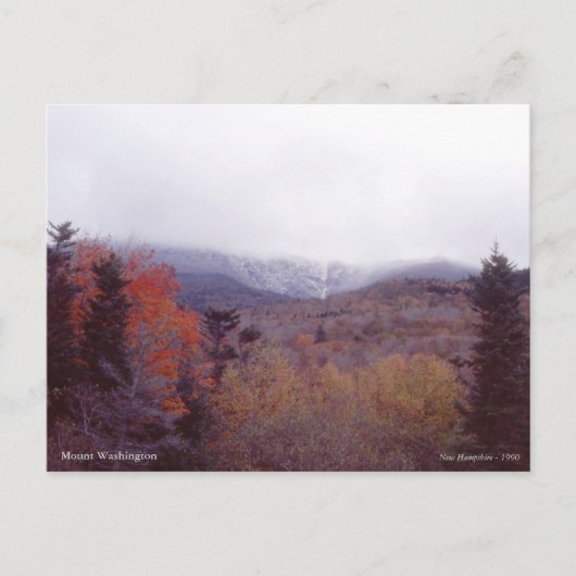 Mount Washington New Hampshire Briefkaart (Voorkant)