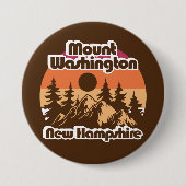 Mount Washington New Hampshire Ronde Button 7,6 Cm (Voorkant)