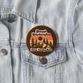 Mount Washington New Hampshire Ronde Button 7,6 Cm (In situ)