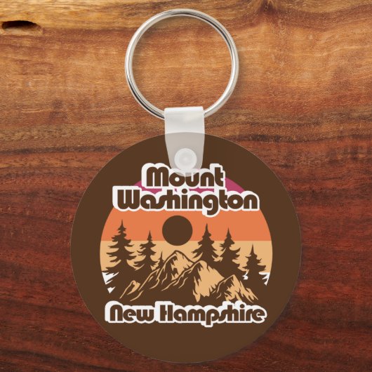 Mount Washington New Hampshire Sleutelhanger (Achterkant)