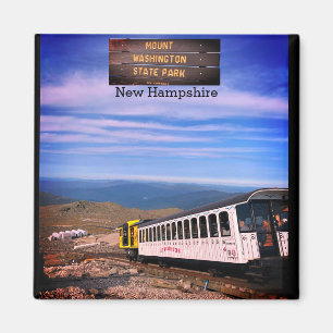 Mount Washington New Hampshire Square Magnet