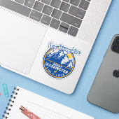 Mount Washington New Hampshire Sticker (Laptop met iPhone)
