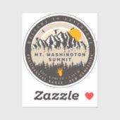 Mount Washington New Hampshire Summit Hike Camping Sticker (Vel)