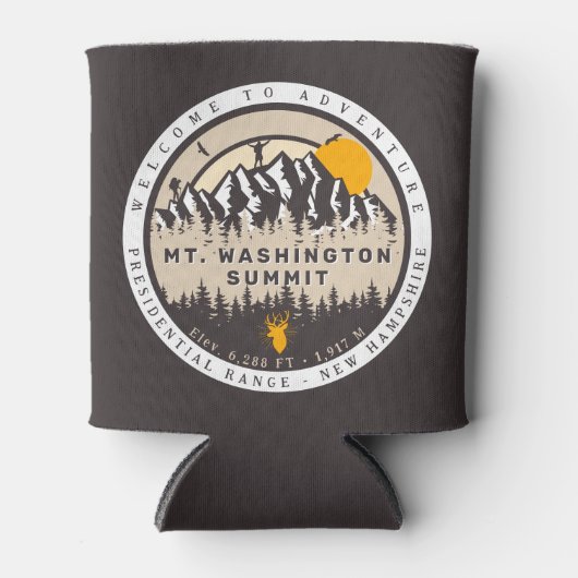 Mount Washington New Hampshire Wandelcamping Blikjeskoeler (Voorkant)