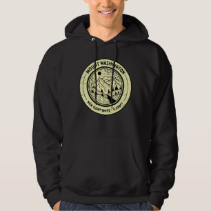 Mount Washington New Hampshire Wandelen Skiën Retr Hoodie