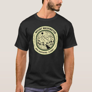 Mount Washington New Hampshire Wandelen Skiën Retr T-shirt
