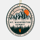 Mount Washington New Hampshire Wandelsouvenirs Keramisch Ornament (Links)