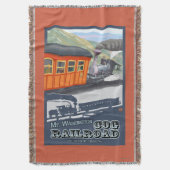 Mount Washington, New HampshireCog Railroad Deken (Voorkant Verticaal)