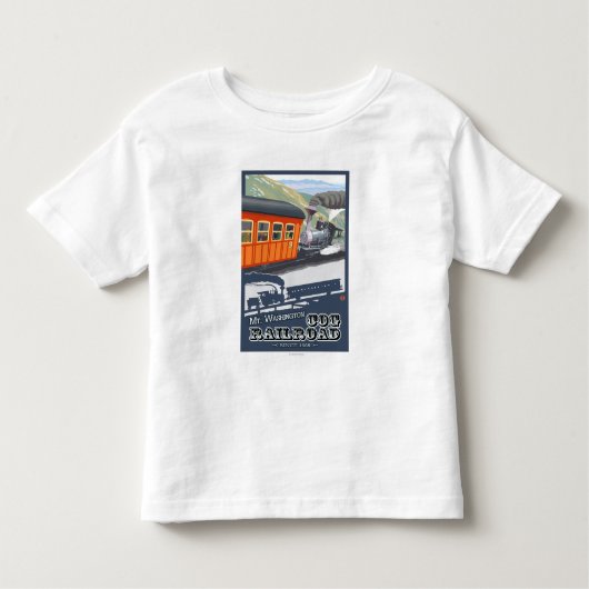 Mount Washington, New HampshireCog Railroad Kinder Shirts (Voorkant)