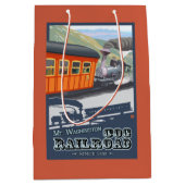 Mount Washington, New HampshireCog Railroad Medium Cadeauzakje (Voorkant)