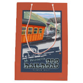 Mount Washington, New HampshireCog Railroad Medium Cadeauzakje (Achterkant)