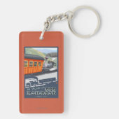Mount Washington, New HampshireCog Railroad Sleutelhanger (achterkant)