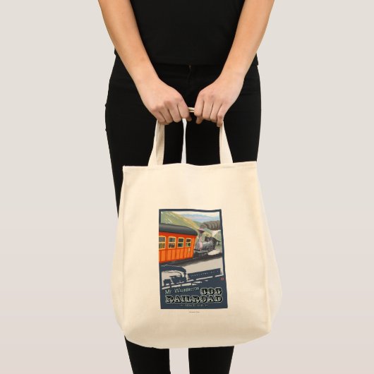 Mount Washington, New HampshireCog Railroad Tote Bag (Voorkant (product))