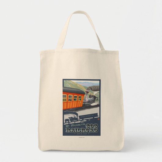 Mount Washington, New HampshireCog Railroad Tote Bag (Voorkant)