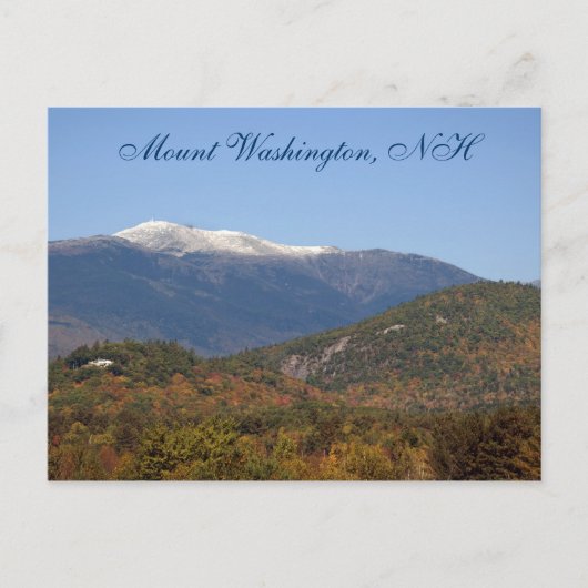 Mount Washington, NH Briefkaart (Voorkant)