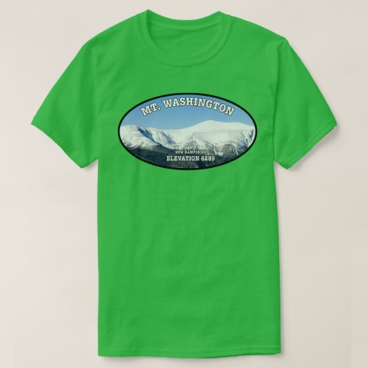 Mount Washington NH T-shirt (Design voorkant)