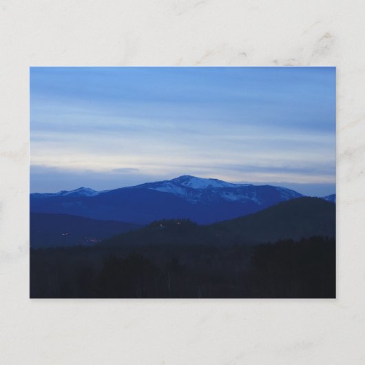Mount Washington Twilight Briefkaart (Voorkant)